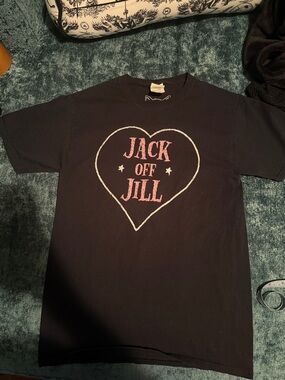 Discontinued Jack Off Jill Heart Shirt SZ S